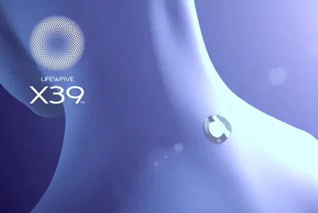 LifeWave X39 product imagery used on the Light Is Life landing page